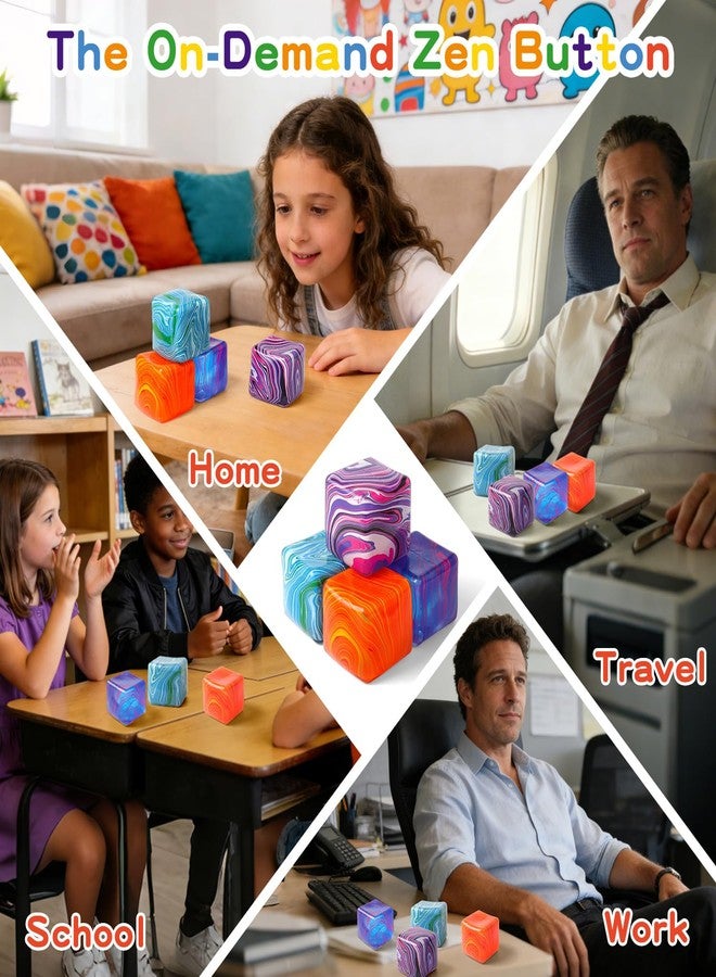 CORODER Stress Ball, 2.2'' Squishy Slow Rising Fidget Cube Sensory Toys for Anxiety Stress Relief, High Density Ice Squeeze Balls for Adults.(Purple) - Image 5